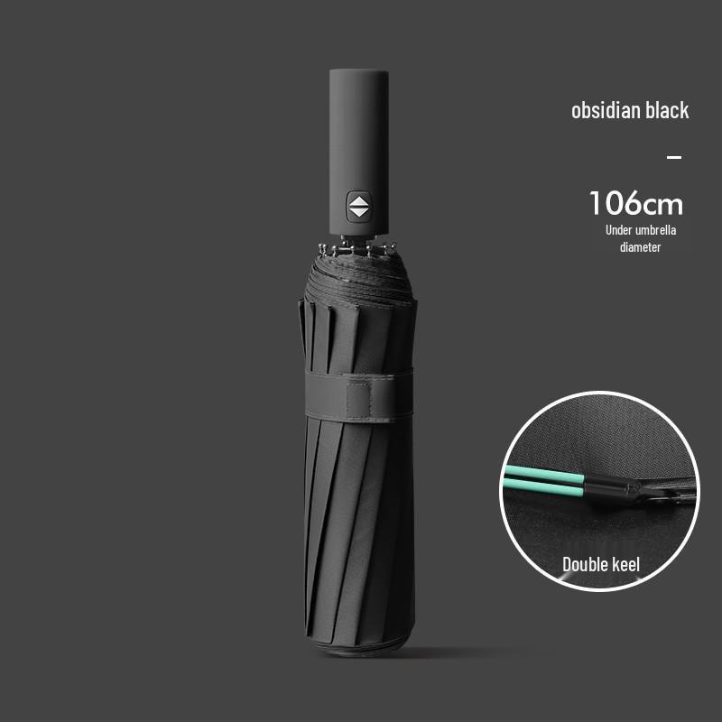 Dual-Use Extra-Large Folding Umbrella: Anti-UV, Rain or Shine, For Two