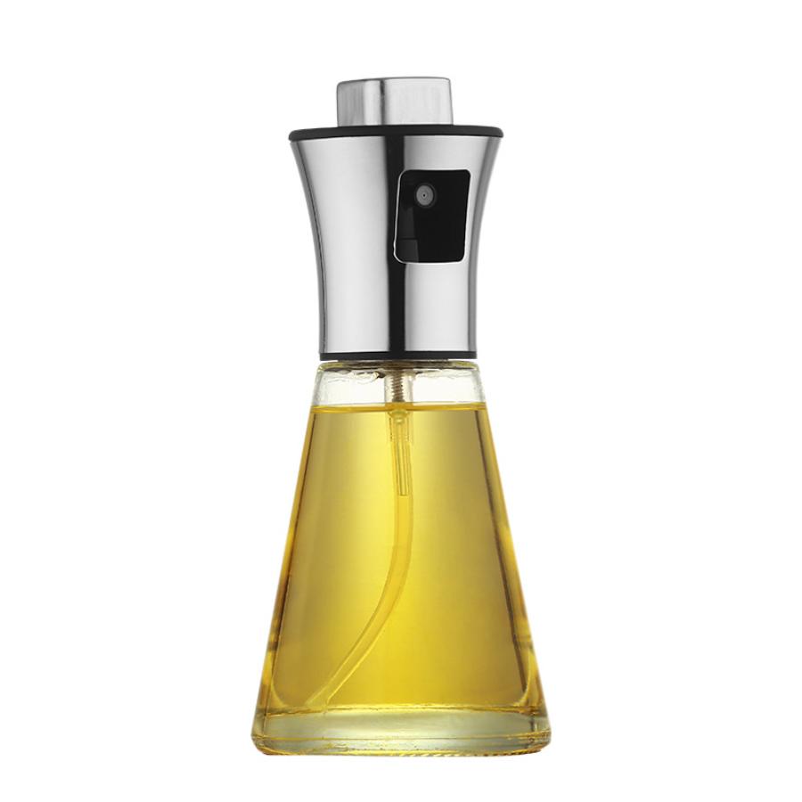 304 Stainless Steel Oil Spray Bottle Household Kitchen Press Type Spray Oil Kettle Barbecue Artifact Oil Spray Bottle Glass Bottle