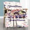 Incredibox Customize Your Name Blanket Lightweight Customizable Blanket Ultra-Soft Suitable for Livingroom Picnics Seaside Bed All-Season Use