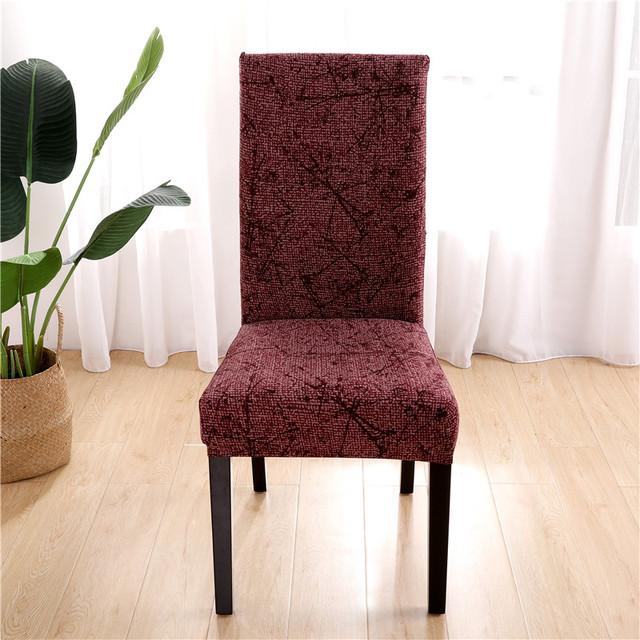 Чехол на обеденный стул эластичный чехол на стул из спандекса эластичные чехлы на стулья чехол для сиденья для свадьбы отеля банкета столовой 880₽