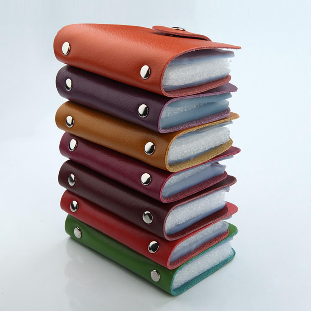 

Чехол для кредитной карты из натуральной кожи с 26 отделениями, унисекс, сумка