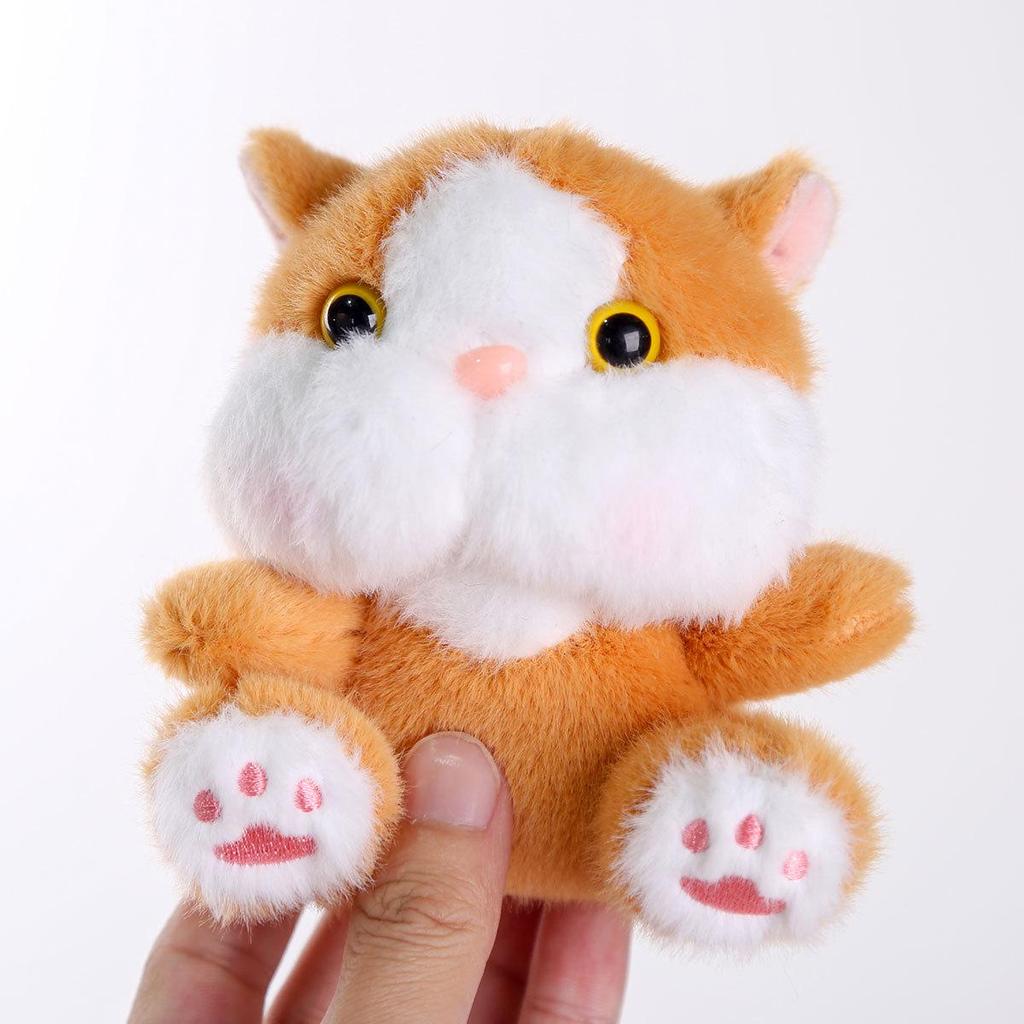 Cat Plush Keychain: Stuffed Animal Doll, Birthday Gift for Girls, Bag Charm