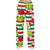 Women's Christmas Print Flannel Pajama Pants Loose Fit Sleep Bottoms for Holiday Lounging