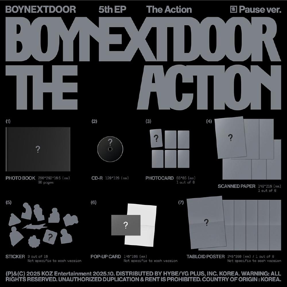 Pre-order BOYNEXTDOOR 5th EP The Action Standard Ver. & SHOP POB