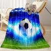 1pc Soccer Ball blanket Soft Warm Lightweight Perfect for Travel Camping Picnics Sofa Office Bed Living Room Ideal Gift for Friends and Family
