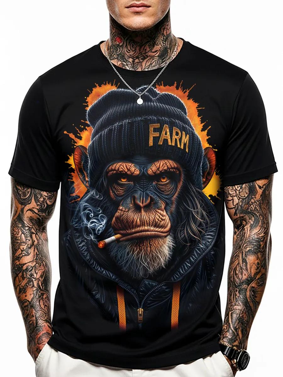 Glow in the dark t-shirt with Monkey print L