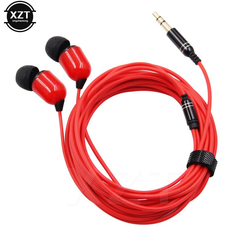 3.5mm Stereo Headset Earphones 3m long Wired Earphone Monitor Headphone for xiaomi for iphone 4