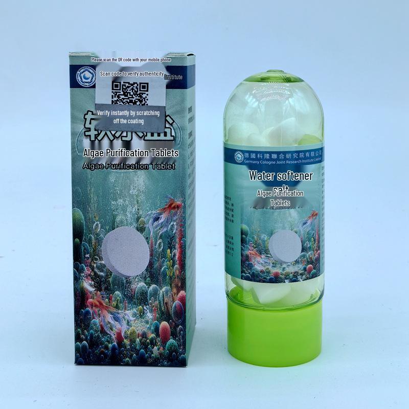 Aquarium Water Purification Tablets: Algae Removal & Soft Water Salt Granules for Fish Tanks
