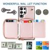 Leather Crossbody Wallet Cards Phone Case For Samsung Galaxy S25 S24 S23 Ultra S22 S21 S20 Note 20 S24FE Lanyard Zipper Cover