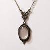 Lace Edge Oval-Magnifier Glasses Necklace Decor for Reading Birthday Gifts