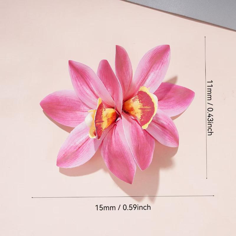 1/4 Pezzi Fiori Nuziali Hawaiani Fermagli per Capelli Barretta Bohemia Fiori di Canna Piccoli Clip per Capelli Per Accessori Capelli Matrimonio