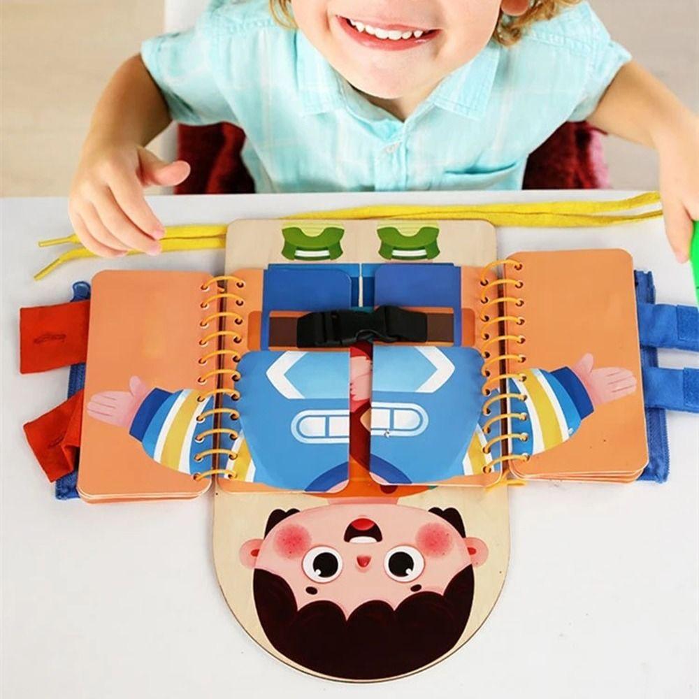 Educational Early Learning Toys Learn Dress Toddlers Quiet Books 3D Activity Books Birthday