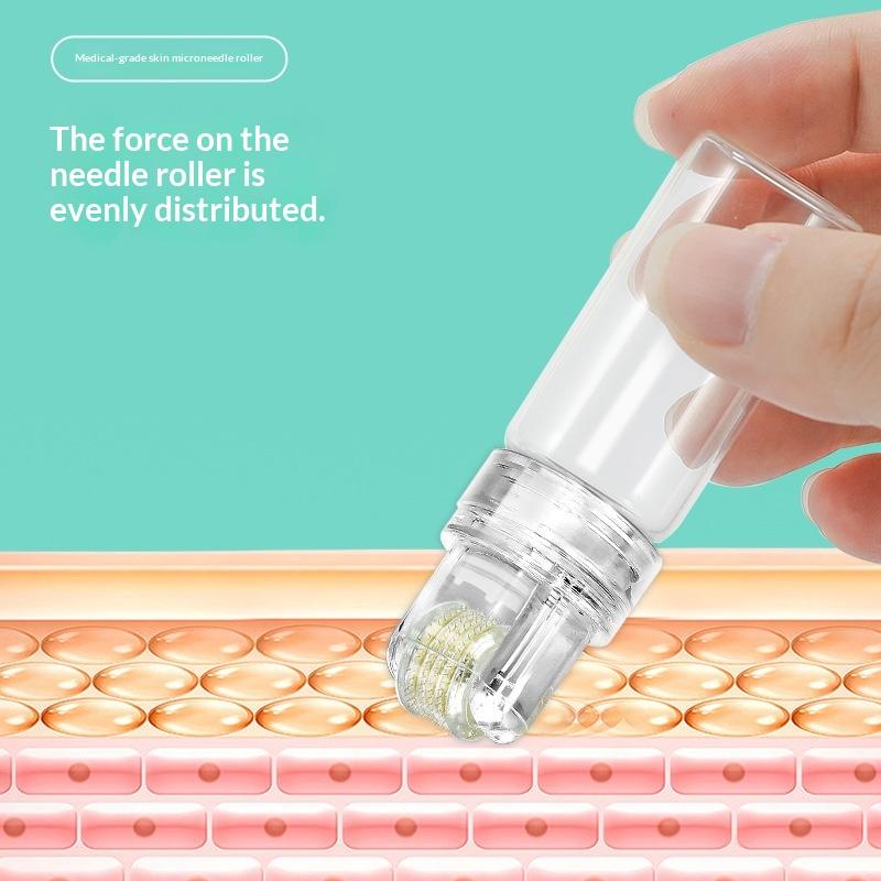 128 Pins Microneedle Derma Roller Skin Care Device Dema Roller Seal 0.25Mm Brow Hair Scalp Serum Applicator