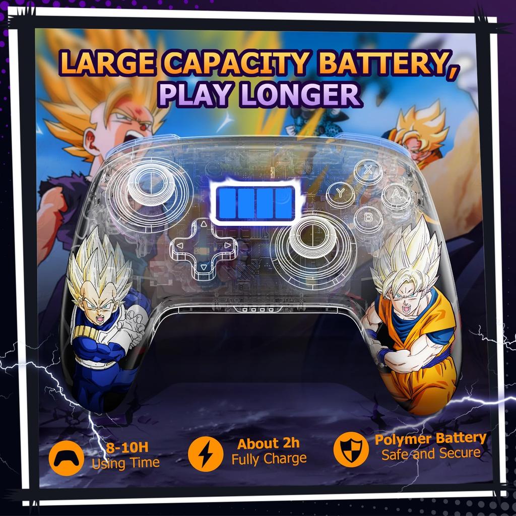 Controller wireless, compatibile con NFC, Amibo, compatibile con Nintendo Switch/Switch Lite/Switch OLED