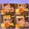 Baking Plush Mini Keychain Pack With Cute Cookie And Bread Shapes Kids For