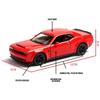 Premium Quality 1/36 Dodge Challenger Srt Demon Alloy Diecast Car Model For Collectors
