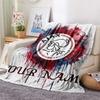 Custom Name Ajax Amsterdam Flannel Blanket, High Quality Comfortable for All Seasons, Home Decor, Warmth and Comfort