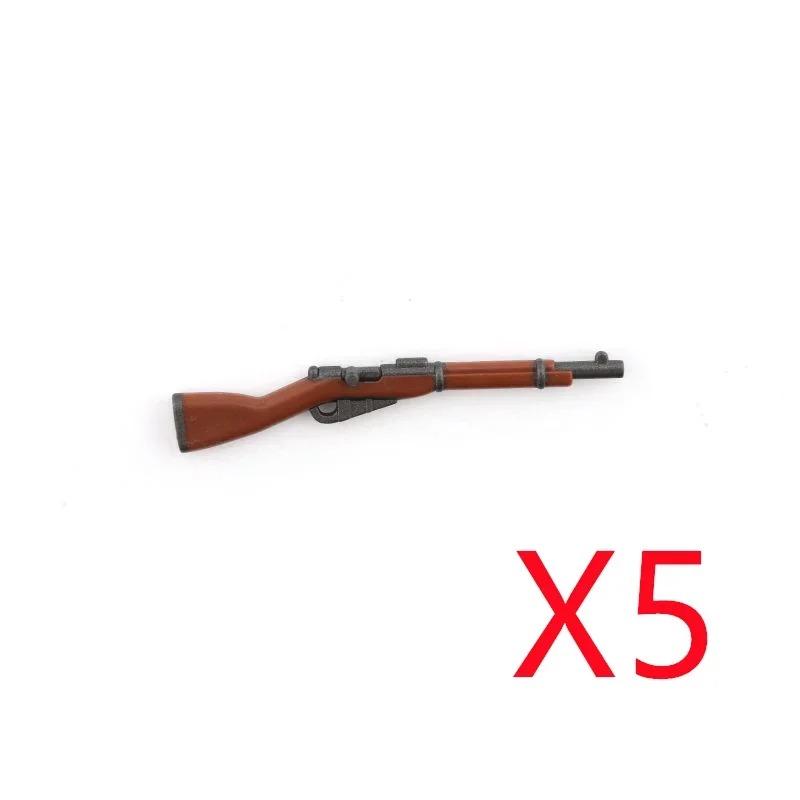 5 CM WWII Military Building Blocks American German Soviet Soldier Figures Weapons Accessories Guns Pistol Sniper Belt Mini Bricks MOC