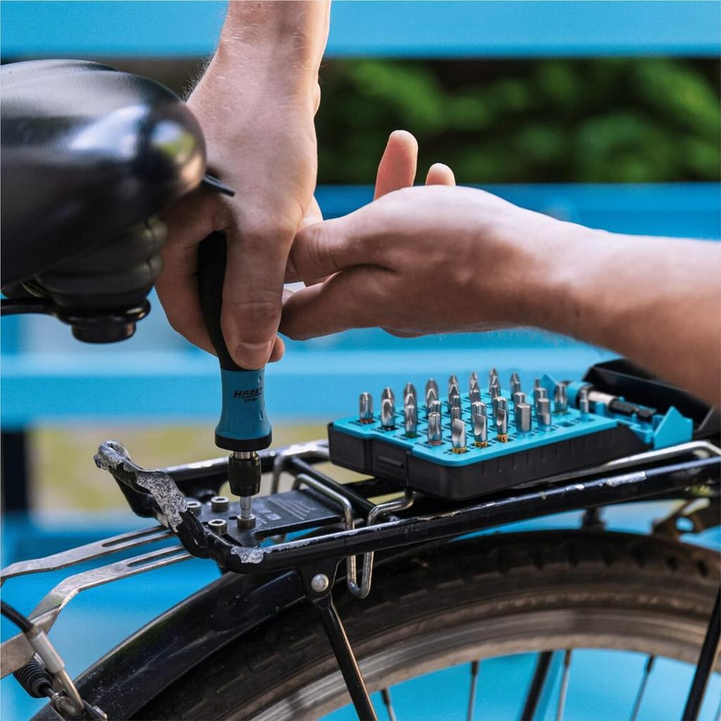 HAZET Pro Bit Tool Bit Pozidriv Profile PZ Hex Practical Bit Box Imported from Set, 36-Piece Set, 6.3 (1/4-inch) Output, [Officially Japan] 2240N/36