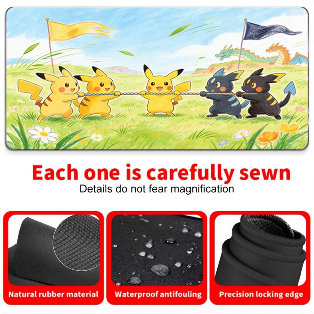 Pokemon Bulbasaur Gengar Large Desk Mat NonSlip Washable Gaming Mouse Pad 30x80x0.2cm