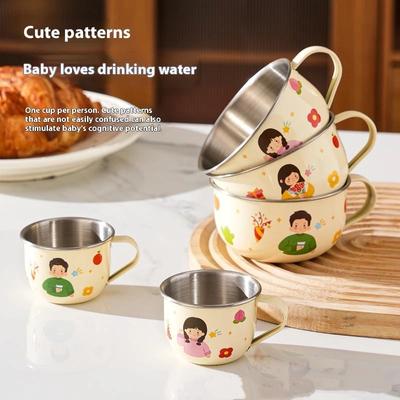 80/220ml Stainless Steel Water Cup Mug | Anti Scalding Milk Coffee Cup Mini Cute Drinking Mug Coffee Cup For Kids