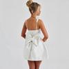2025 Summer French Style Jacquard Camisole Dress with Butterfly Knot Skirt