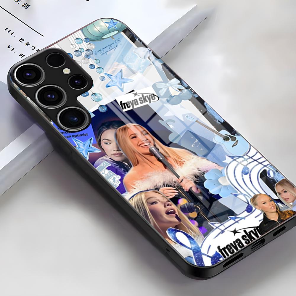 

F-Freya Skye Singer Phone Case For Samsung S26 S25 Edge Ultra S23 S22 S21 S20 Ultra Plus S24 Fe A54 A53 A25 Glass Cover Samsung S23 Ultra
