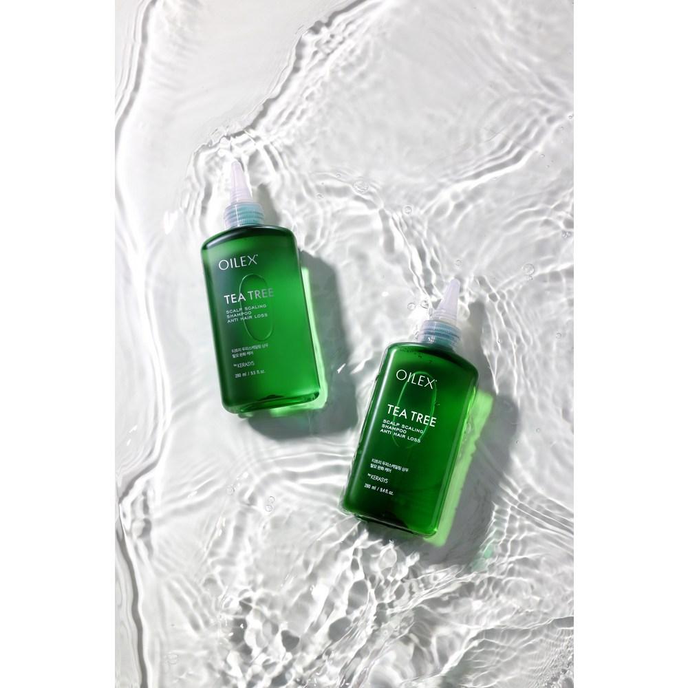 Kerasys Oilex Tea Tree Scalp Scaling Hair Loss Relief Shampoo, 280ml, 1 Unit