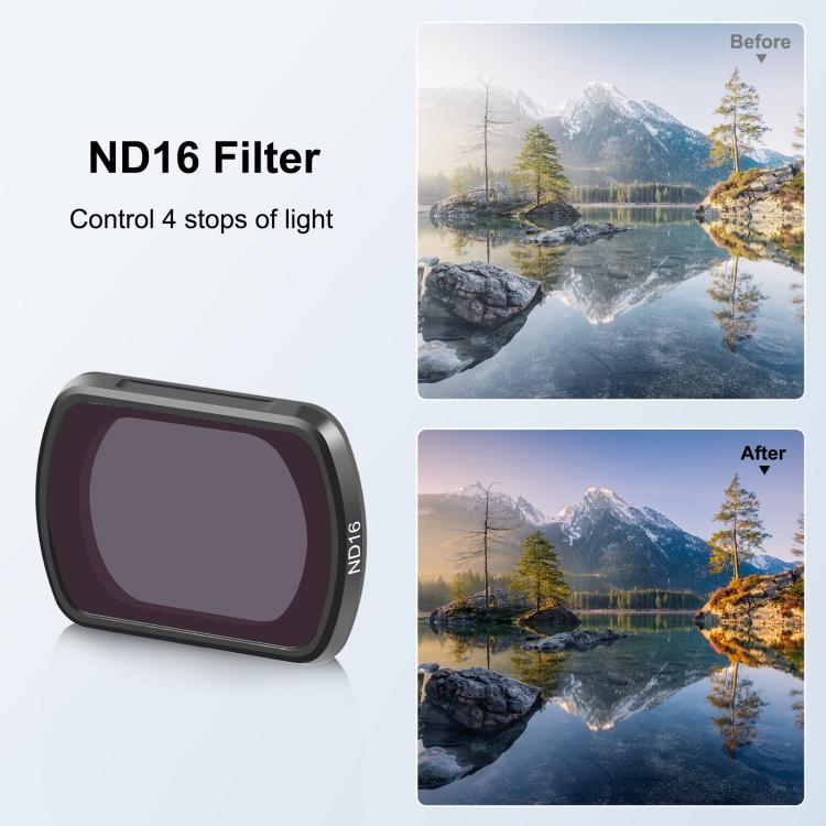 For DJI Osmo Pocket 3 PULUZ Magnetic ND16 Camera Lens Filter