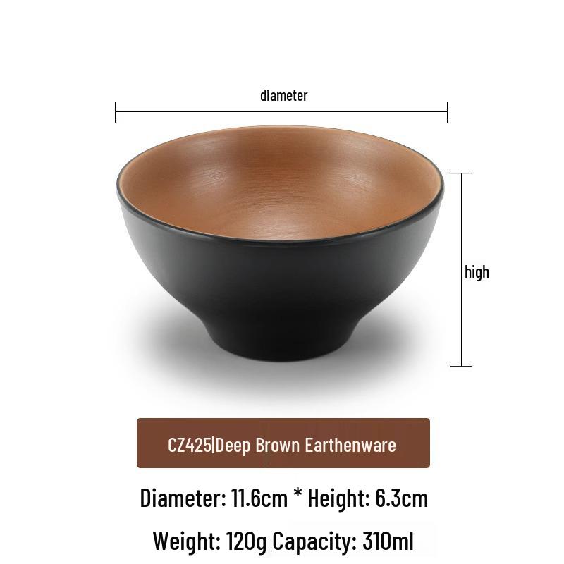 Large Frosted Melamine Ramen Bowl - Japanese-Style Restaurant Noodle Bowl for Mala Tang, Luosifen, Soup, and Rice Noodles