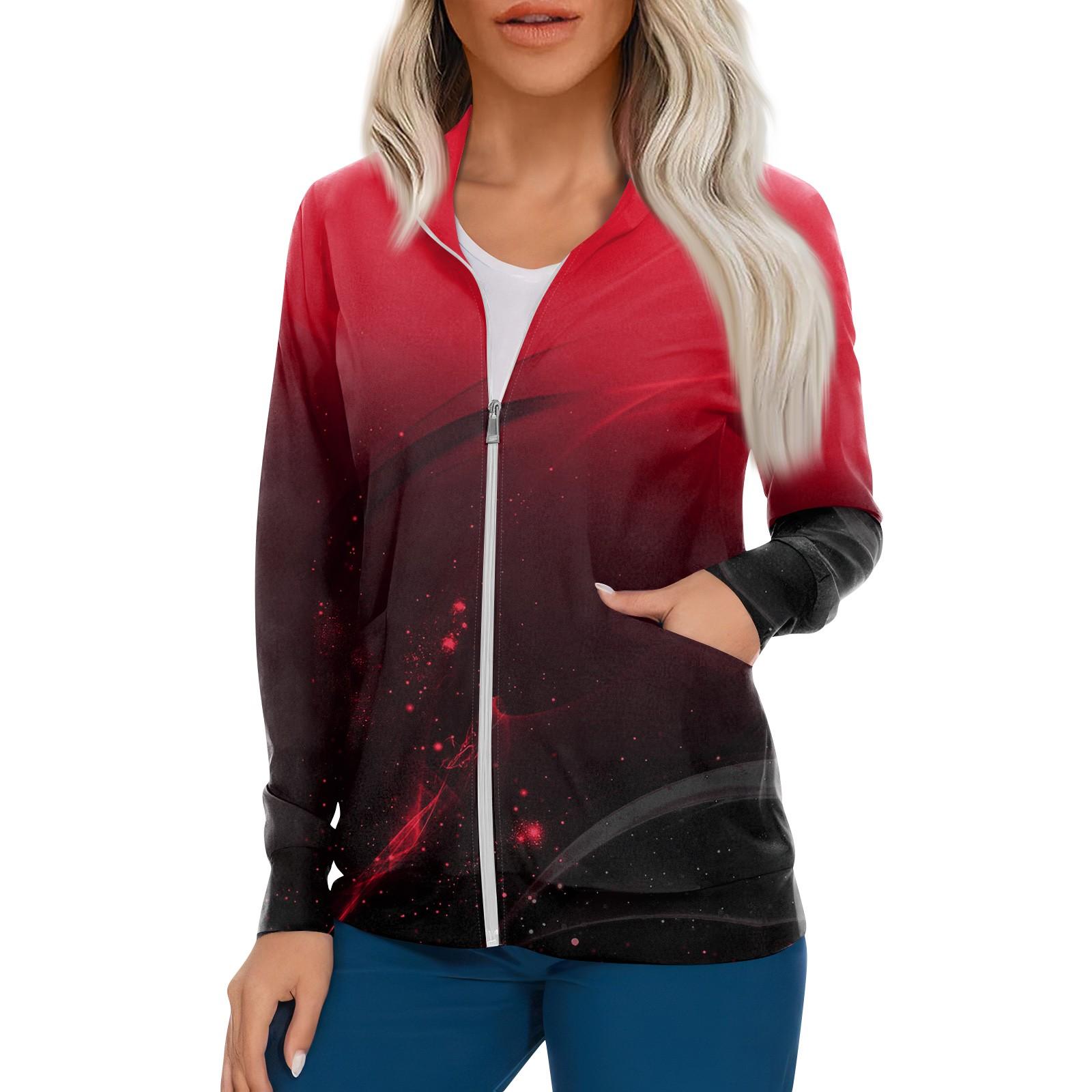 

Женский однобортный защитный комбинезон с длинным рукавом и карманом, рабочий воротник-стойка, кардиган, куртка, топ XL винный