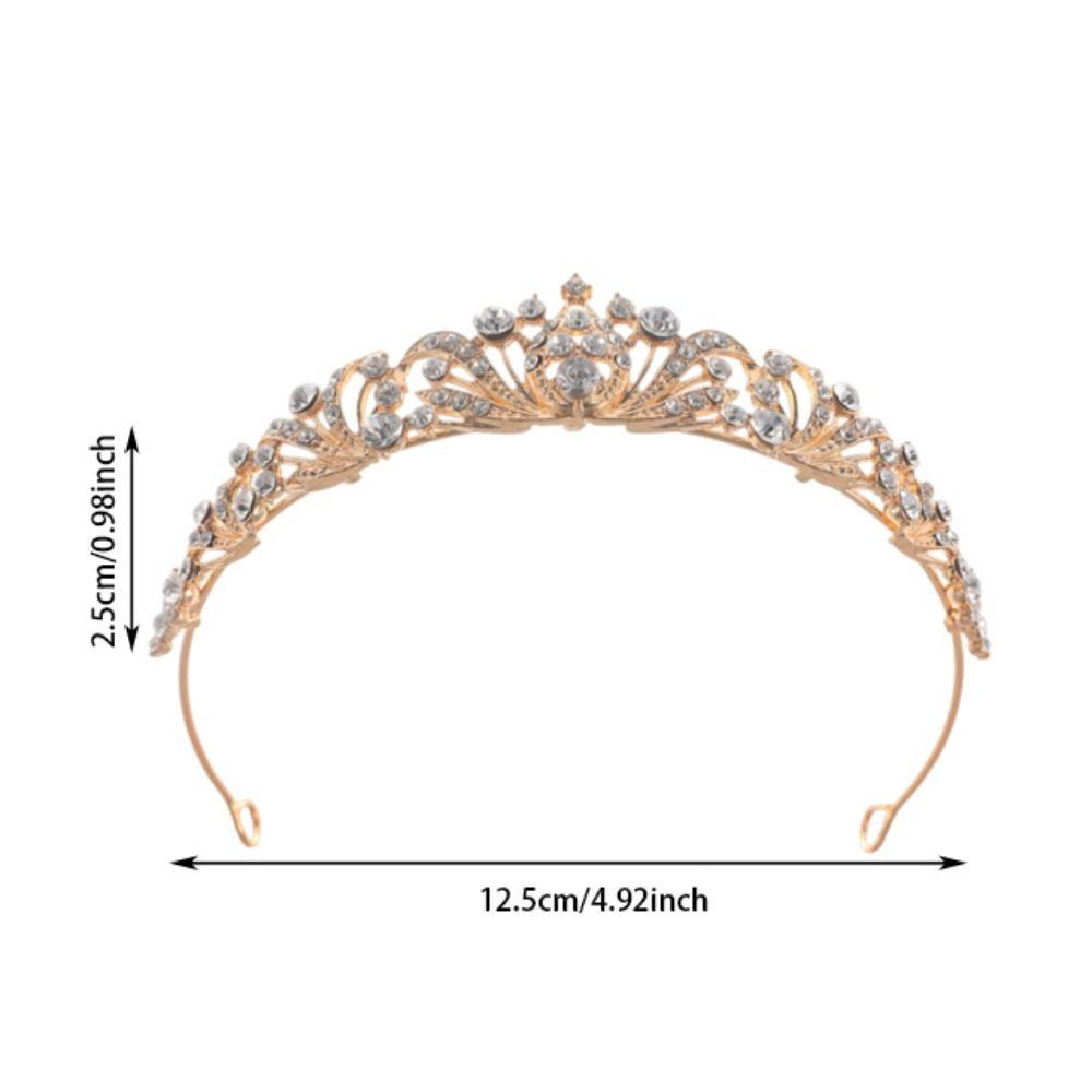 Rhinestones Bride Crowns Crystal Wedding Crown Metal Headbands Princess Tiaras Weddings