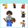 Fofo Desenho Animado Cidade Filme Brinquedo Mini Figuras Plástico ABS Blocos de Construção Pequenos Grânulos 0-38 Peças
