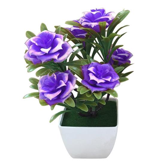 1Pc Potted Artificial Flower Bonsai Performance Stage Garden Home Party Decor