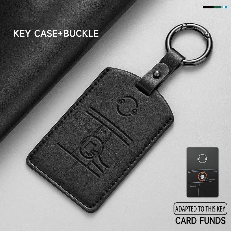 

Автомобильная наклейка Чехол для NFC-карты и брелока-ключа Tesla Кожаный Чехол-держатель Защитный Чехол-сумка Для Tesla Model 3 Model Y Автомобильный Брелок