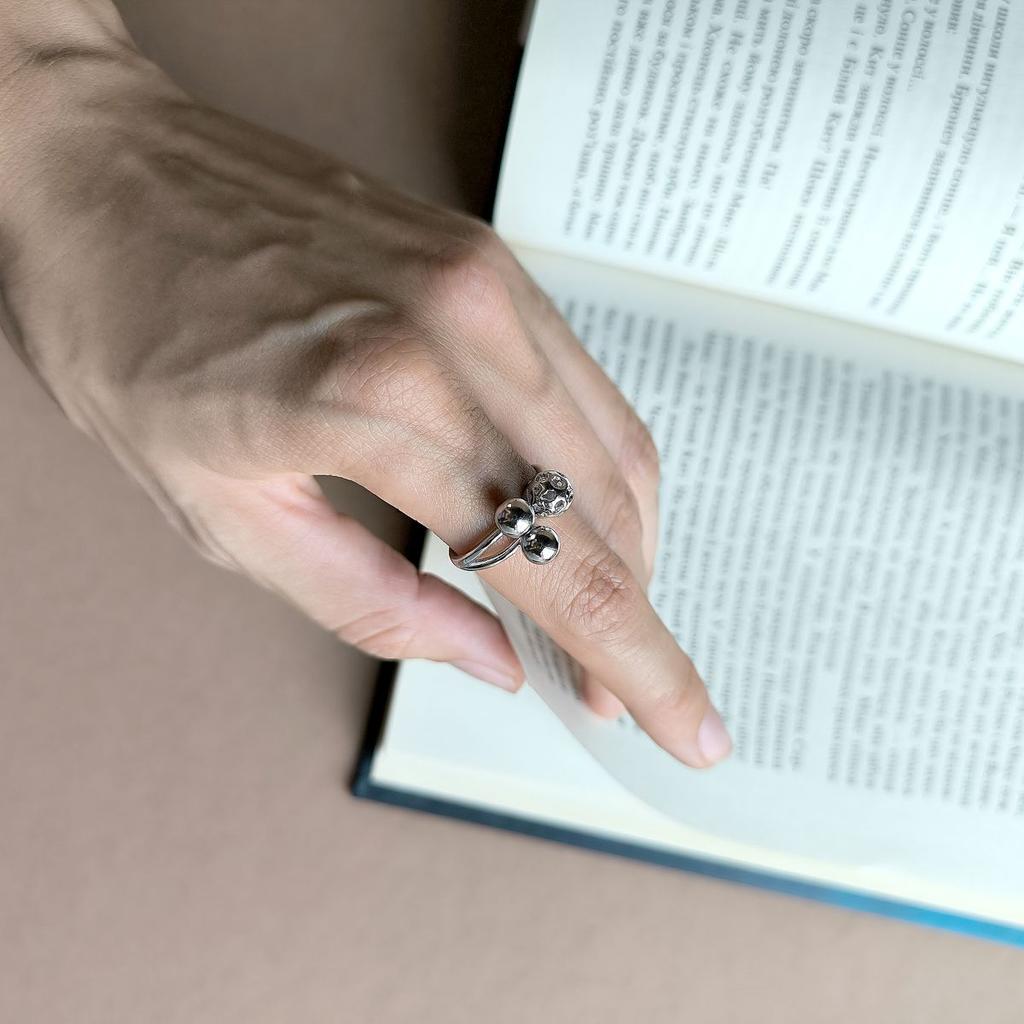 Silver Ring Without Stones, Product Weight 3.47 G (2161011)