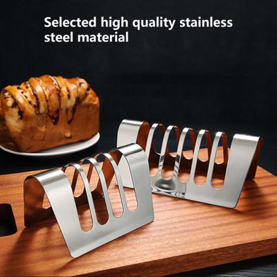 Broodrooster Houder Voedselkwaliteit Roestvrij Staal Broodrooster Meerdere Sleuven Brood Stand Gadget Keukenaccessoires