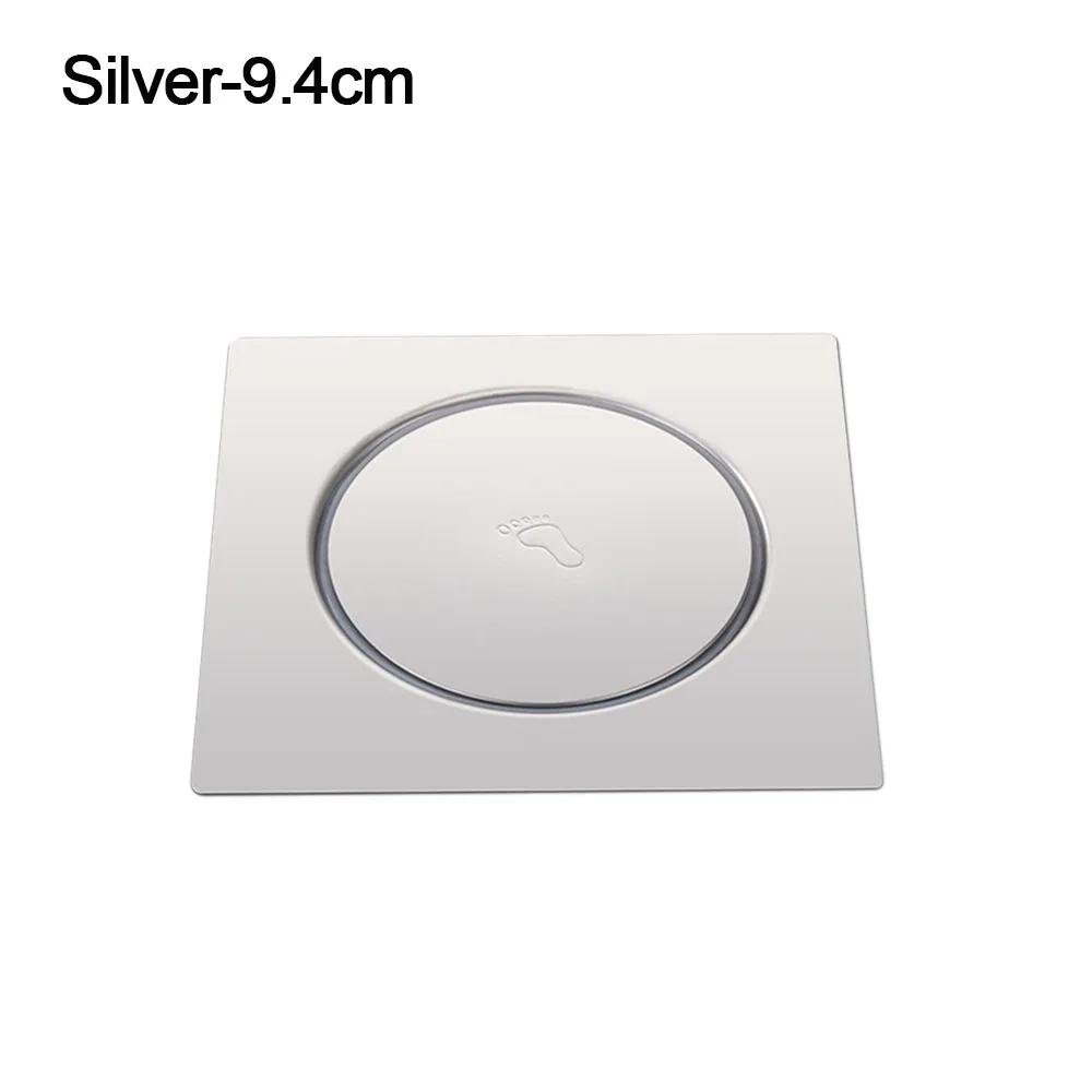 Creative Stainless Steel Press-Type Floor Drain Pop Up Bounce Pedal Type Sewer Floor Strainer Anti-odor Square Drain Filter