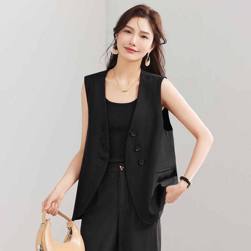 TERRE BLEUE Women's Stylish Commuter Suit Vest