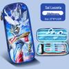 Waterproof Ultraman Cartoon Pencil Case for Kindergarten and Primary School Kids - Large Capacity Stationery Organizer