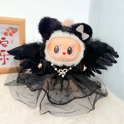 For 17cm Labubu Doll Clothes Fashion Clothes Wings Doll Clothes Color Match Dresses Dolls Accessories Cute Decoration Little Clothes