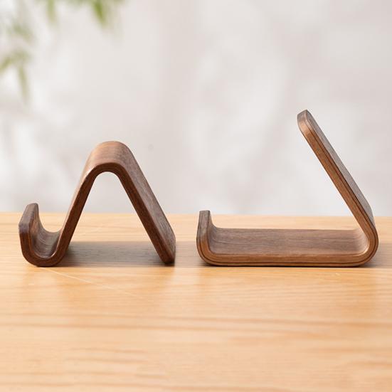 Mobile Phone Stand Walnut Solid Wood Phone Stand Creative Desktop Support Rack for Home