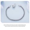 Avle Heart Lock Chain Bracelet - S925 Sterling Silver, Cross-Border Hot-Selling Item