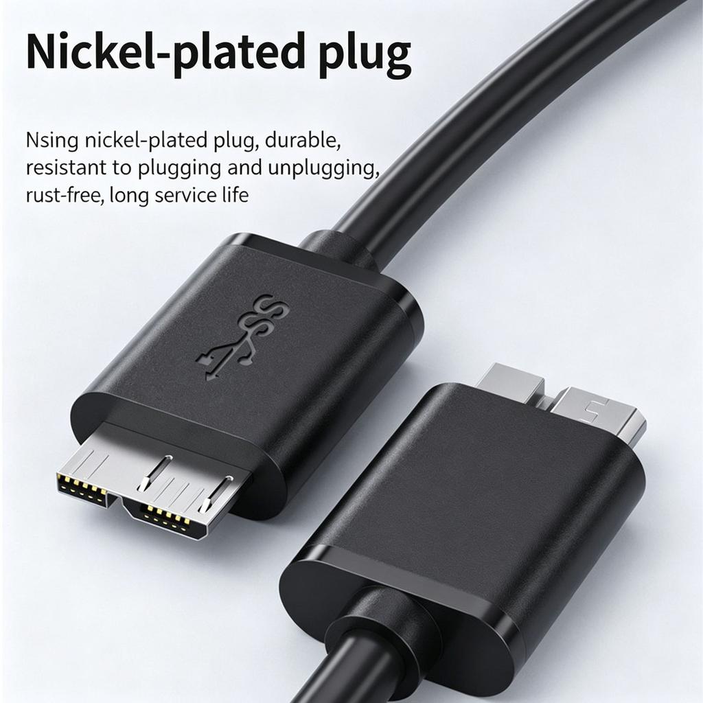 USB 3 0 A Male To Micro USB 3 0 B Male Data Cable 0 3 Meter for External Hard Drive and Mobile Device Data Transfer