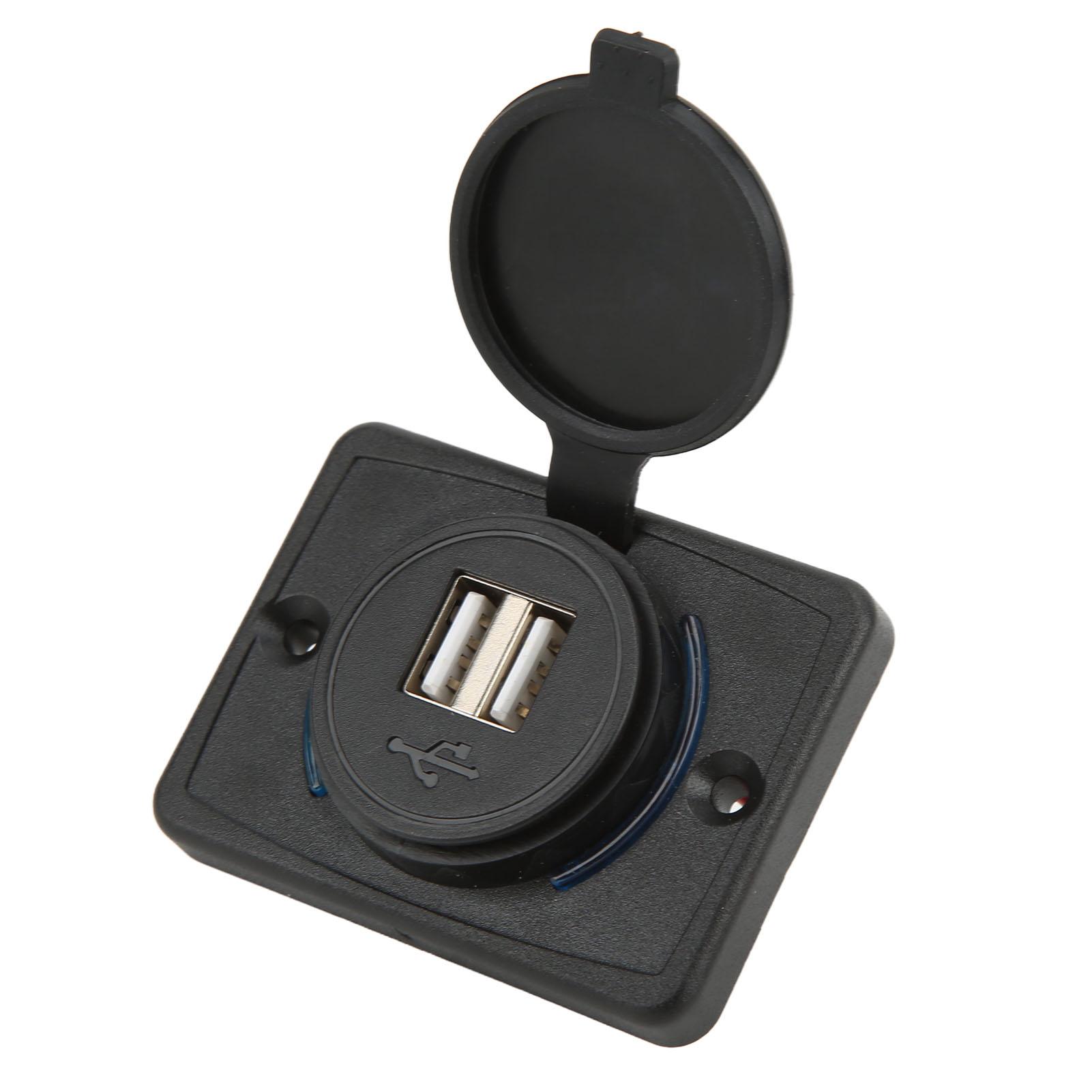 

3.1A 5V Dual USB Car Charger LED Fast Charging Universal for 1224V Ships Trucks RVs