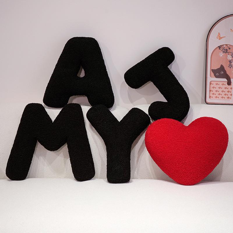 26 English Letters Plush Toy Cartoon Cushion Stuffed Doll Decoration Bedroom