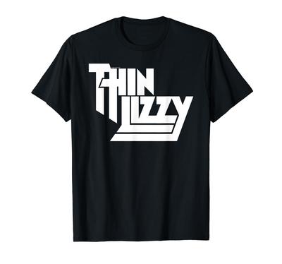 Thin Lizzy – White Stacked Logo T-Shirt