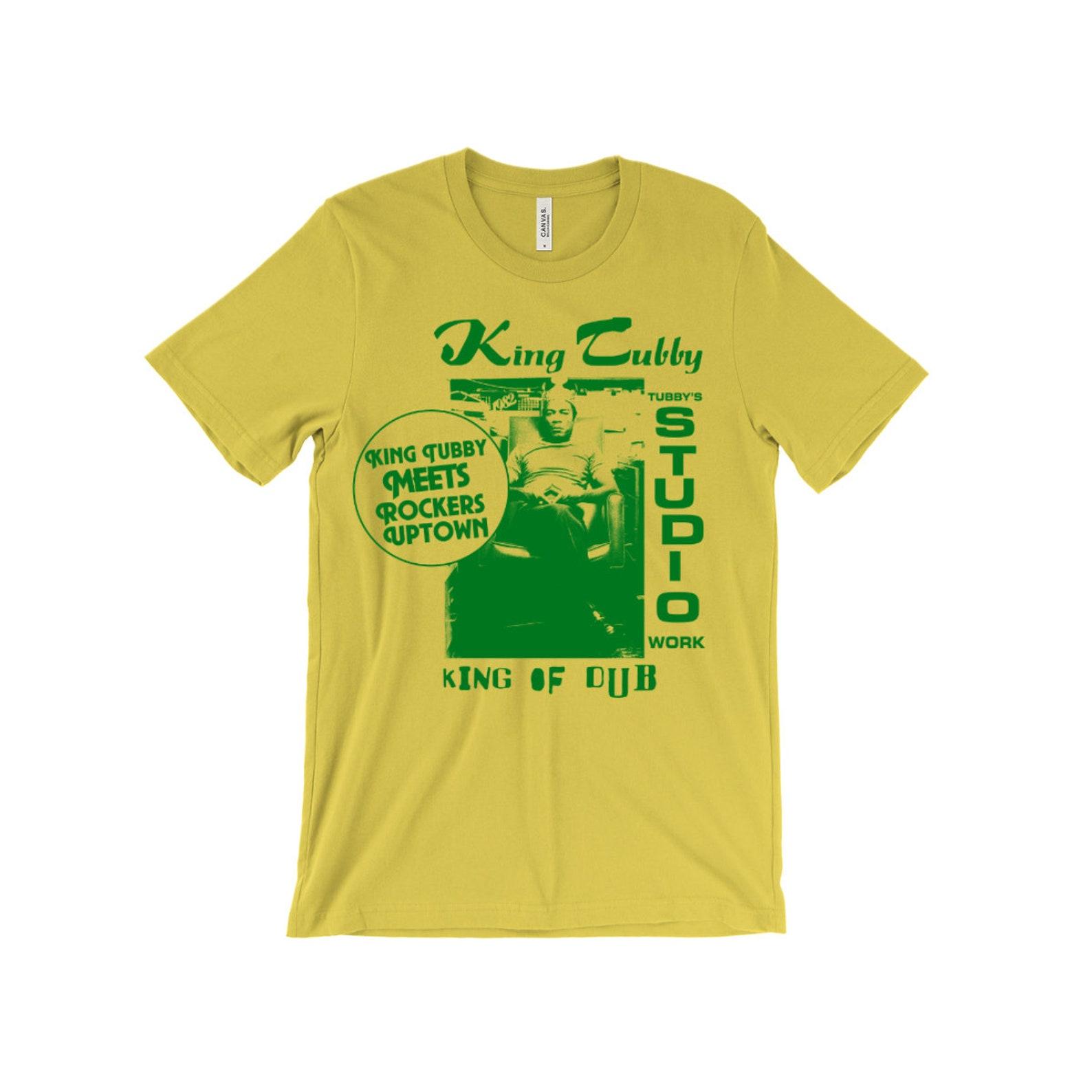 King Tubby T-Shirt - Tubby s Studio Work - King Of Dub - Rockers Uptown - Music Concert Tee 2XL