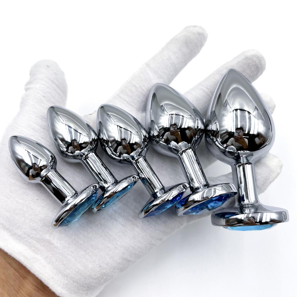 Kovová anální zátka šperk základ pro začátečníky až pokročilé 5 velikostí anální zátka