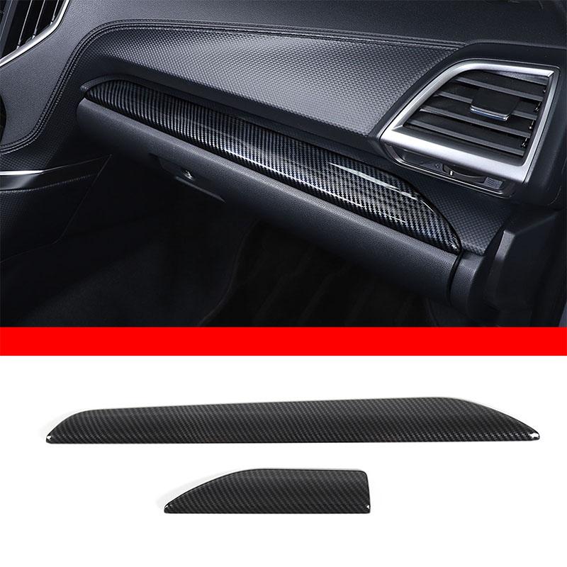 For Subaru Forester 2019-2025 Interior Kit ABS Carbon Fiber Car Dashboard Console Gear Shift Panel Cover Trim Car Accessories